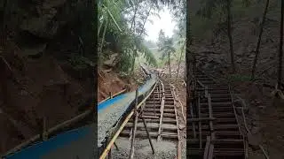 Máng đổ bê tông tiết kiệm #shortsfeed #funny