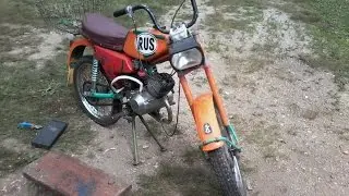 №11 Мопед СССР + Китайский двигатель