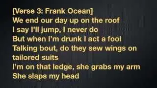 Frank Ocean Ft Earl Sweatshirt- Super Rich Kids (lyrics)