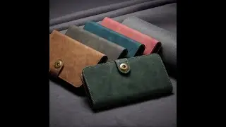 Cowhide Leather Case for iPhone Wallet / Card Holder Cases Solid Colored Protective Cover Shell
