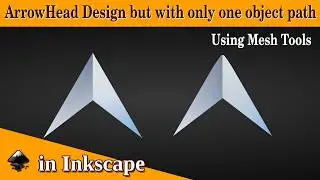 Inkscape Mesh Tool: Mesh Gradients in Arrow head design