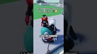 EMO MICKEY meets EMO ELMO 🥀😭 