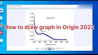 How to plot a graph in origin/ how to draw UV graph in origin 2022