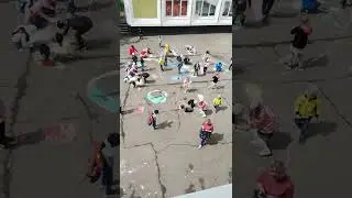 Москва район Крылатское участие в акции Рисуем зеленый мир и экологию