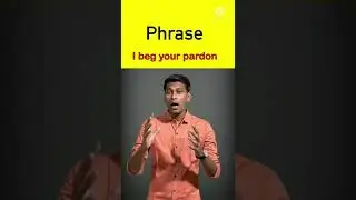Usage of the phrase I beg your pardon | English phrases | 