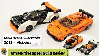 McLaren Solus GT + F1 LM | Lego Speed Champions 76918 - Speed Build Review #lego #cars #speed