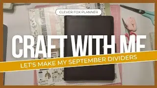 Craft with me | September Setup in my A5 Clever Fox Ring Planner | Coffee & Friends theme