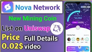 Nova Network|| Nova Network Full Details video|| Nova Network Mining|| Nova Network App