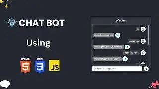 🤖Create ChatBot Using HTML Css And Javascript | ChatBot | Javascript Projects |Becodewala