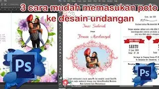 cara mudah mengedit poto undangan dengan photoshop