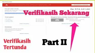 Cara Verifikasi Metode Pembayaran||mengunakanHP||PartII