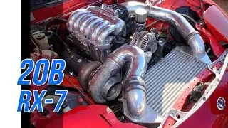 Rotary 20B turbo RX7 - Dyno & track