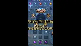 How To Max Emblems Fast - Mobile Legends - Tagalog Tutorial #Shorts