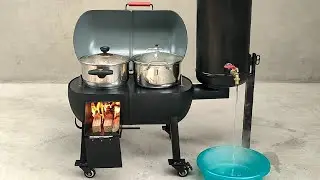 Amazing 4 in 1 wood stove. Would you believe it