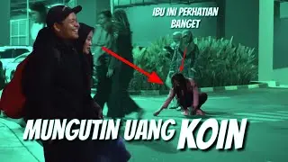 PRANK SOSIAL EKSPRESI JATUHIN UANG KOIN DI KERAMAYAN