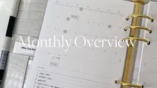 How I Use My Monthly Overview | 2023 Planner Insert Mini-Series PART 2 | MadyPlans