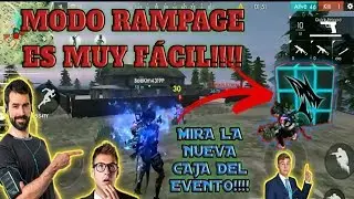 FREE FIRE COMO GANAR EN EL NUEVO MODO RAMPAGE Y LA CAJA PARA GANAR GRATIS LA MASCARA DE CARNICERO