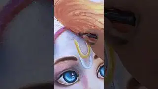 3D Krishna drawing 😍 #shortsvideo #shorts #viralvideo