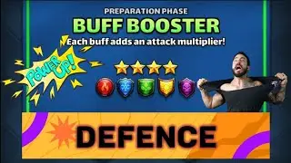 Empires and Puzzles BUFF BOOSTER Tournament Defence Set Up -4*All Colours- PODBITE ULEPSZENIA Obrona