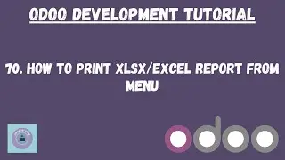 How to print XLSX/Excel report from Menu in Hindi | odoo Tutorial in Hindi | Learnology Coding
