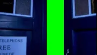 tardis doors open green screen (without rain)