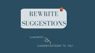 Say it another way with Rewrite!