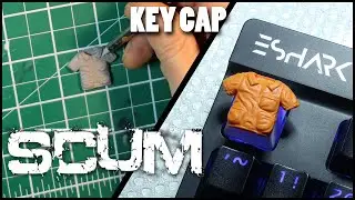 SCUM GAME KEY CAP, 3 KEY CAPS GIVEAWAY!!! entire process  , how to sculpt,mold and cast a key cap.