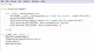 wxPython Programming Tutorial-2. Creating Buttons.