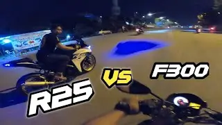 SATRIA FU 3OOcc VS R25 !!!