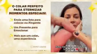 Esse Colar com Foto me fez CHORAR! Colar com Foto dentro Amor Eterno