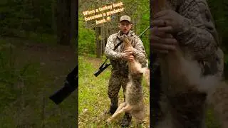 When your turkey hunt changes to a predator hunt! #subscribe #turkeyhunting #turkey #shorts #crazy