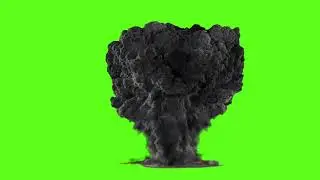 Green Screen bomb blast footage chroma key