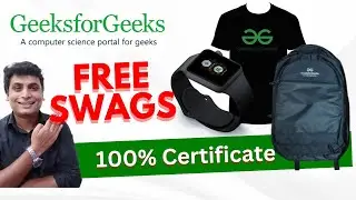 Claim Feb Swags Now ! GFG Exclusive Swags For Everyone | 100% Free Certificate | T-shirts