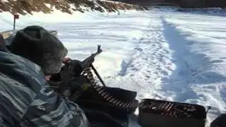 Стрельба из ПКМ. PKM shooting.