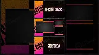 Orange Pink Animated Stream Overlay #livestream  #gaming  #valorant  #streaming  #obs  #twitch