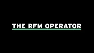 How to use the RFM operator