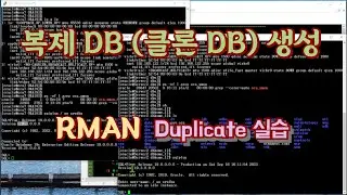 RMAN 을 이용한 Oracle DB 복제 (Clone DB 생성) 실습