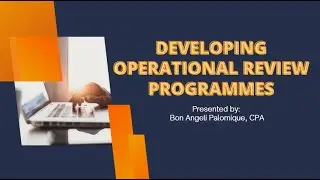 Developing operational review programs and risk assessment