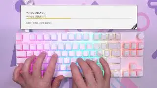 프나틱 스트릭80 LP 키보드 타이핑(Fnatic STREAK80 LP keyboard typing)