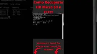 Como Recuperar HD Micro Sd e ETC!!! #shorts