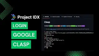 How to Login Google Clasp on Project IDX