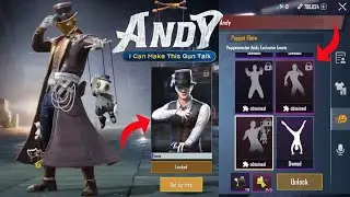 New ANDY Character is Here || New Emotes, Outfits, MVP Showcase || PUBG MOBILE ANDY CHARATER