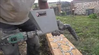 Machine à joints. Joints de couvertines avec le projoint 2.0