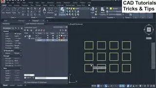 Array edit Autocad, Array color Autocad, Create Array, Modify Array, Rectangular array, Edit array