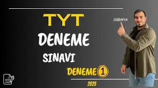TYT COĞRAFYA DENEME SORU ÇÖZÜMÜ-1