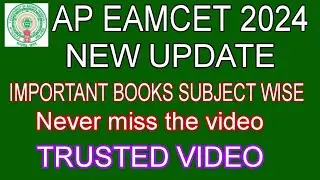 AP EAMCET NEW UPDATE #AP EAMCET TOP PREPARATION BOOKS 2024