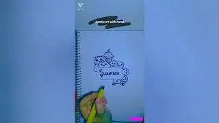 doodling with name||simpledoodleart||artswithsana♡                          