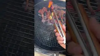 Costco Lamb Chops on the Weber Kettle