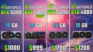 RTX 5080 vs RTX 4080 SUPER vs RTX 4090 vs RTX 4080 | Test in 6 Games