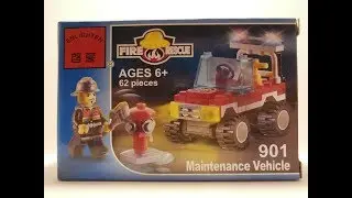 ОБЗОР НА КОНСТРУКТОР BRICK 901 - АВТОМОБИЛЬ ТЕХНИЧЕСКОГО ОБСЛУЖИВАНИЯ